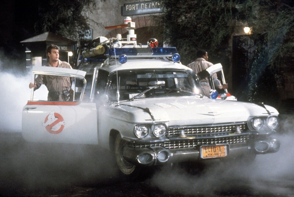 ECTO-1 . Кадр из фильма «Охотники за привидениями»