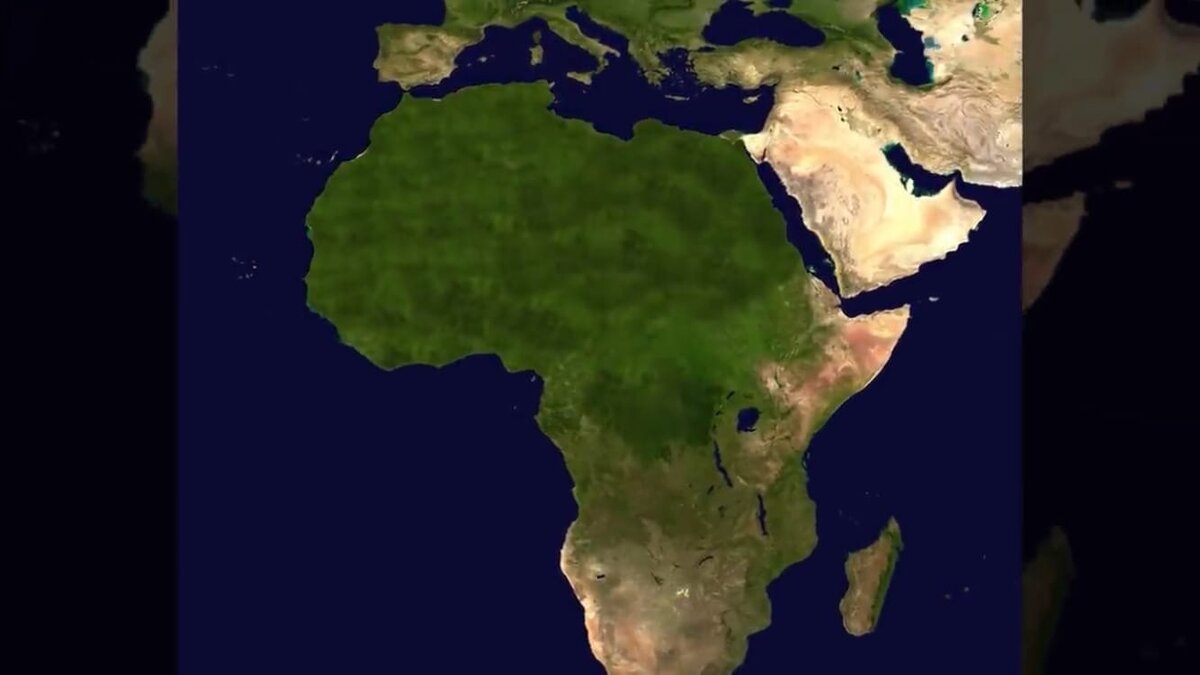 Так раньше выглядела современная Африка и Сахара