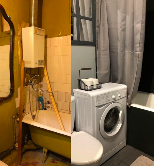 Бабушкин санузел обновили. Хотя зеркало - шикарное).  Истаграм Тины Хабаровой