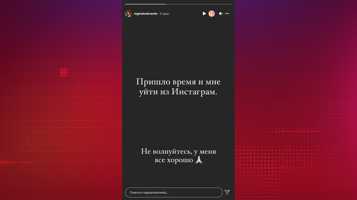 Instagram @reginatodorenko
