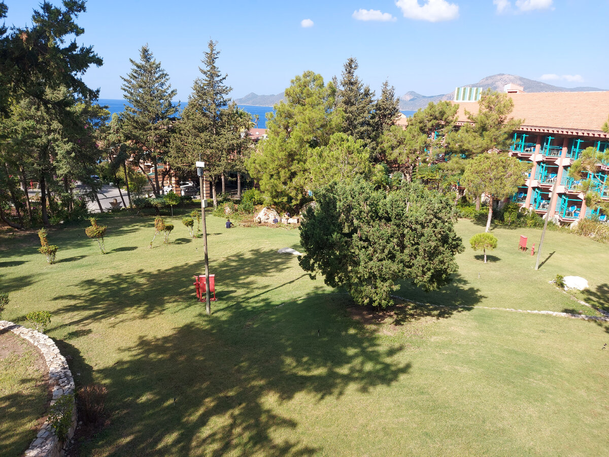 вид на корпус, где мы жили в октябре