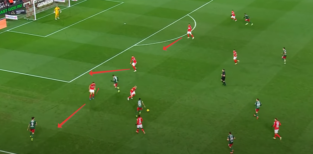 Кофрие и Кутепов контролируют свои зоны и соперников, а Джикия смотрит футбол, хотя должен был сокращать разрыв между ним и Кутеповым