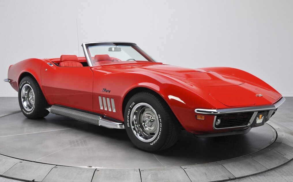 Chevrolet-Corvette C3 Stingray Convertible (1969).