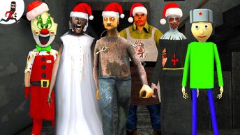 Granny 🎁 Merry Christmas and Happy New Year 2021 🎁 funny horror animation (moments)