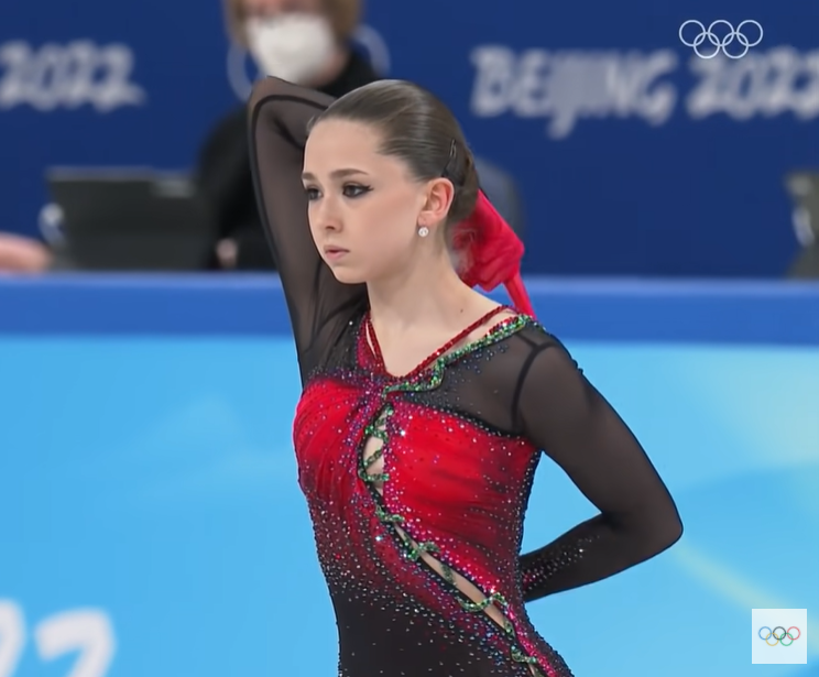 Скриншот ютуб канала "Olympics". Олимпиада в Пекине - 2022. Фигурное катание