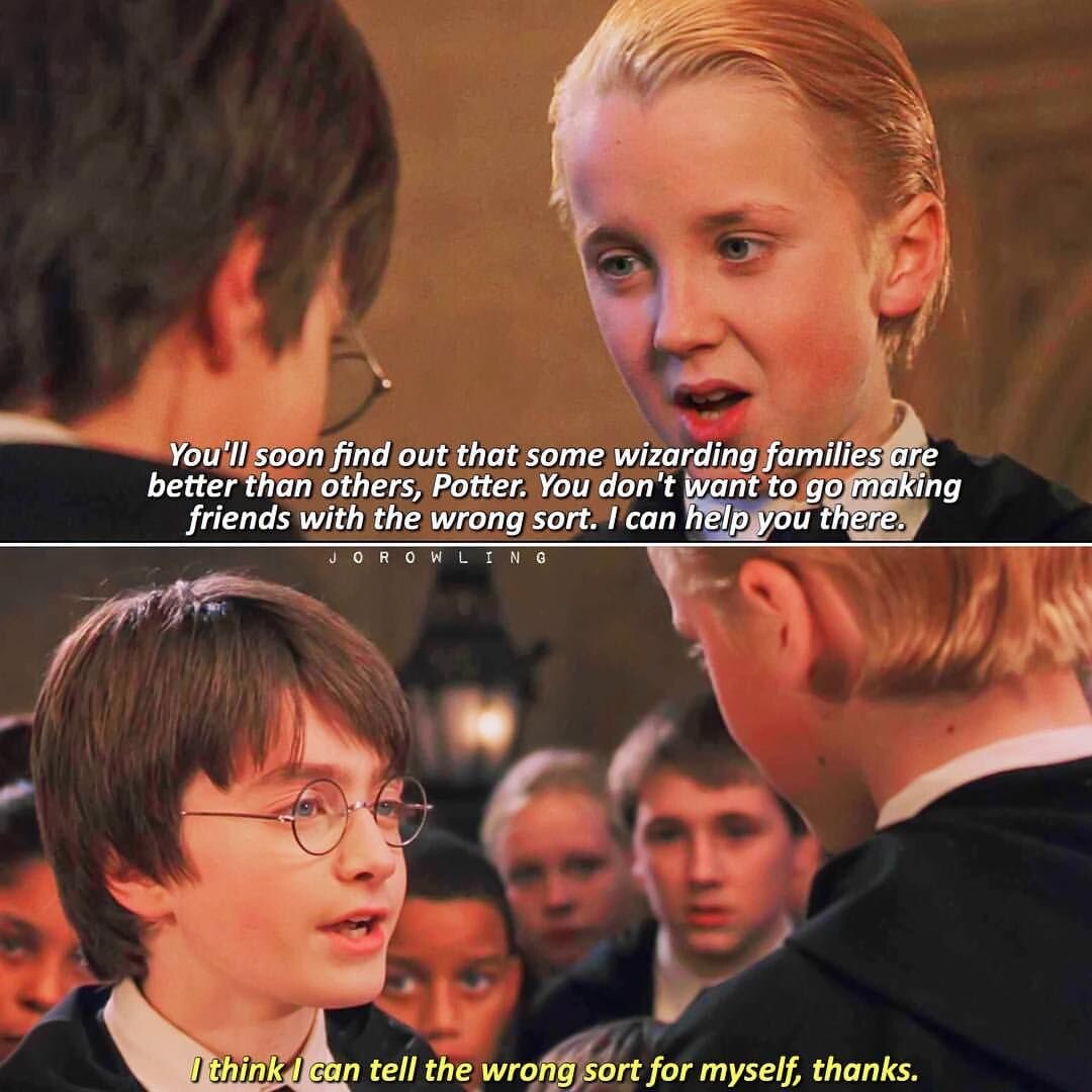 Первый диалог будущих заклятых врагов