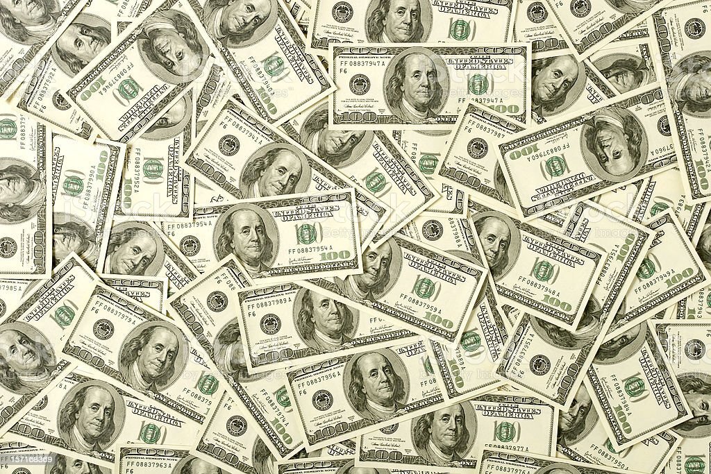 Стодолларовые купюры
