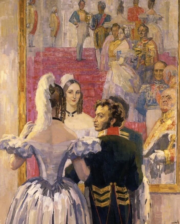 Пушкин с Гончаровой. Изображение с сайта sadalskij.lifejournal.com