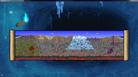 Карта большого размера в Terraria