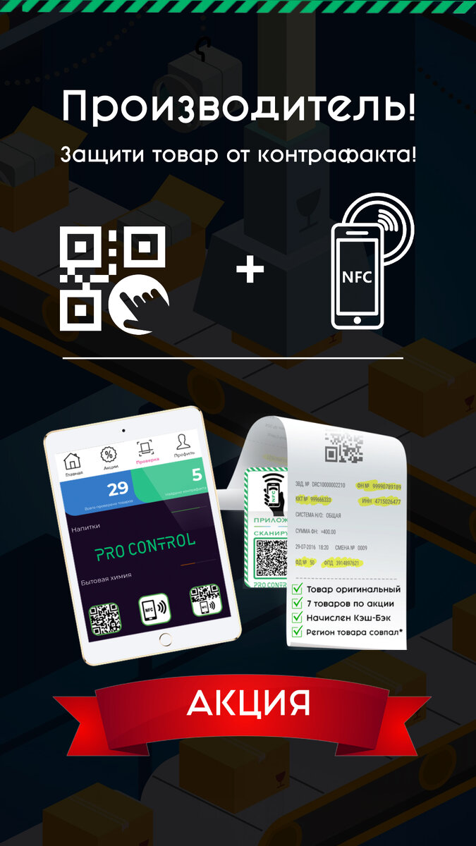 Защита от подделки товаров Pro Control