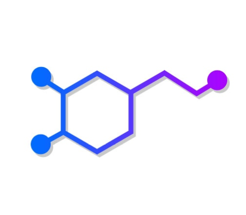 Схема химической формулы дофамина. Мило, не правда ли?:)
