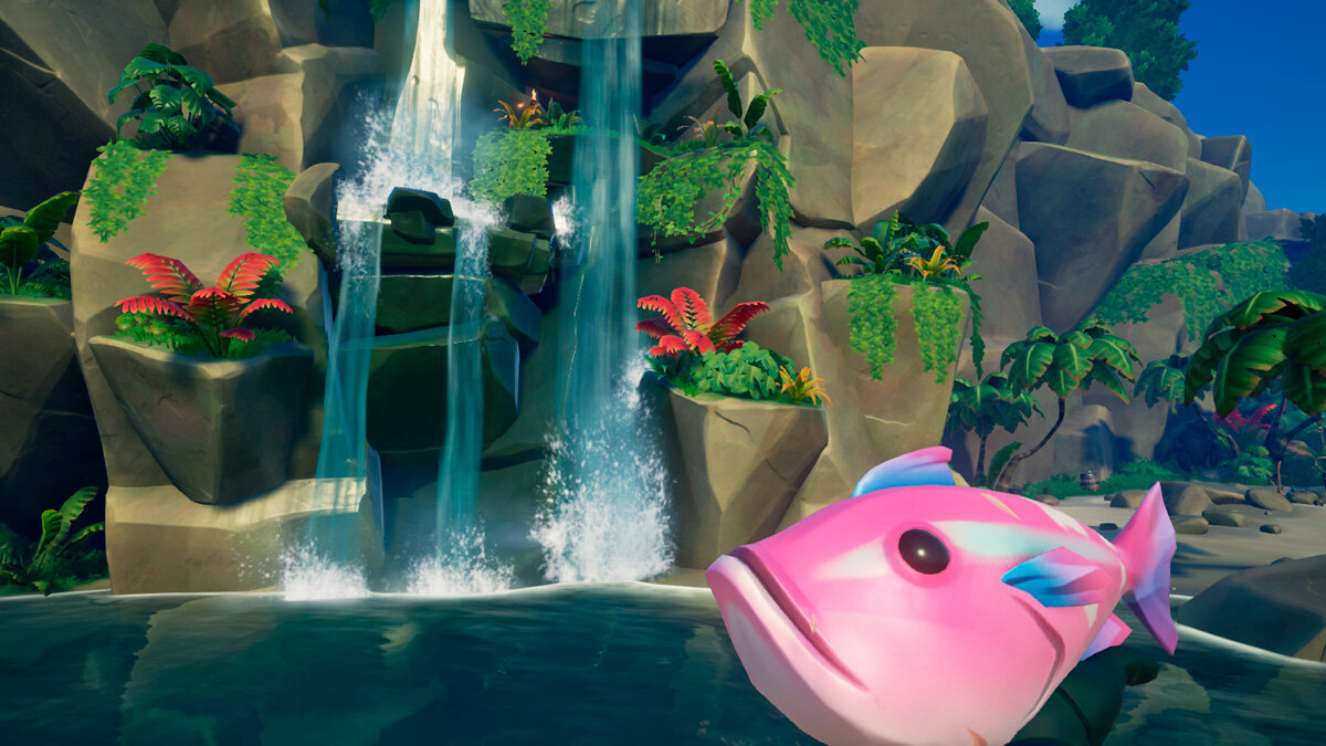 Остров "Русалочий приют" с озером пресной воды, где ловятся прудники 