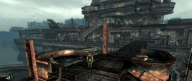 Ривер сити фоллаут. Фоллаут ривет Сити. Ривет Сити Fallout 3. Фоллаут 3 город на корабле. Фоллаут 3 дом у ривет Сити.