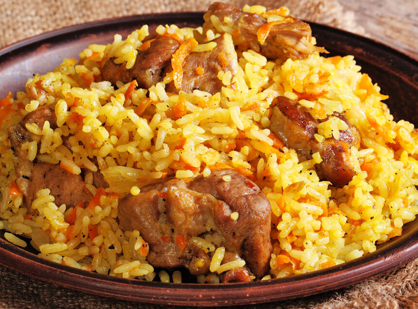 Плов праздничный с кониной