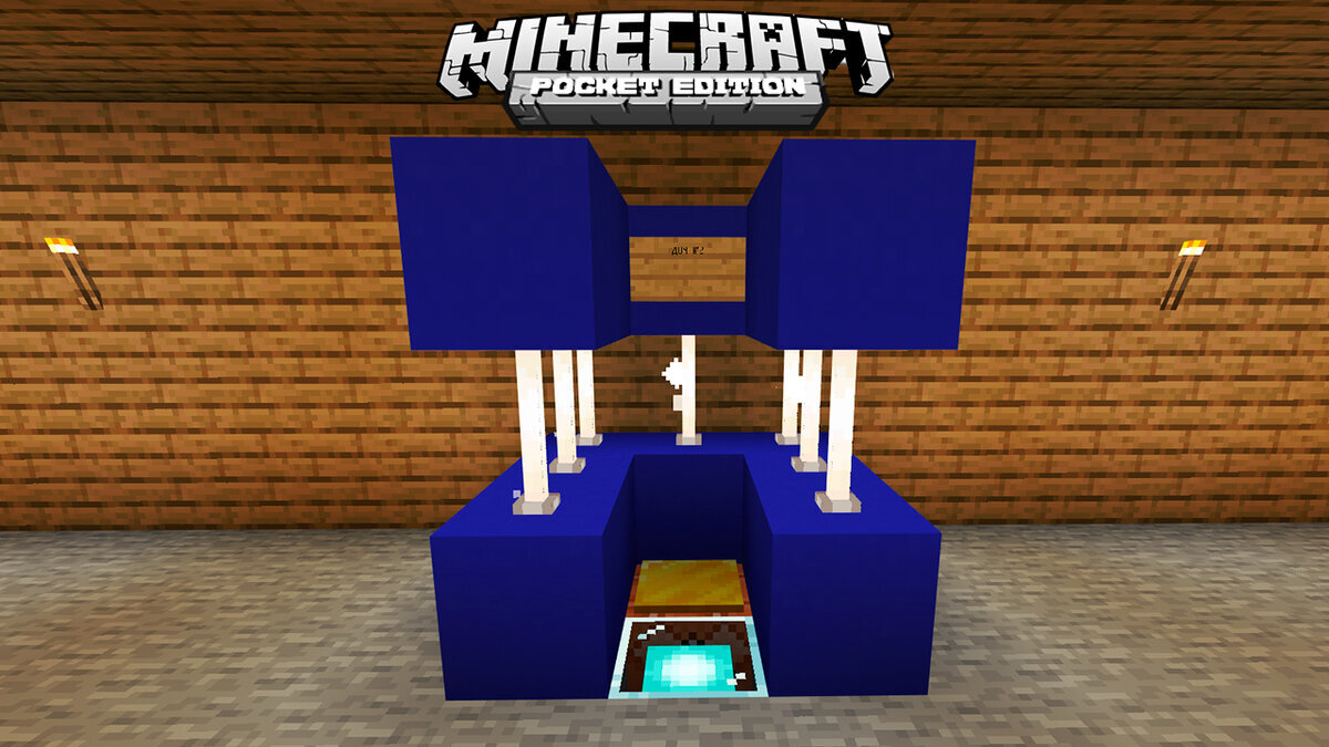 Работающий телепорт в Minecraft PE