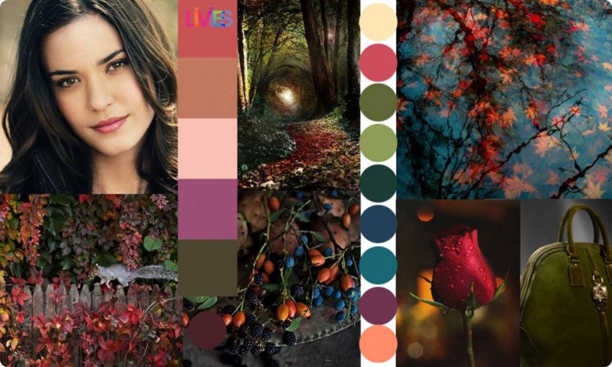 Подходящие оттенки цветов для темного теплого колорита