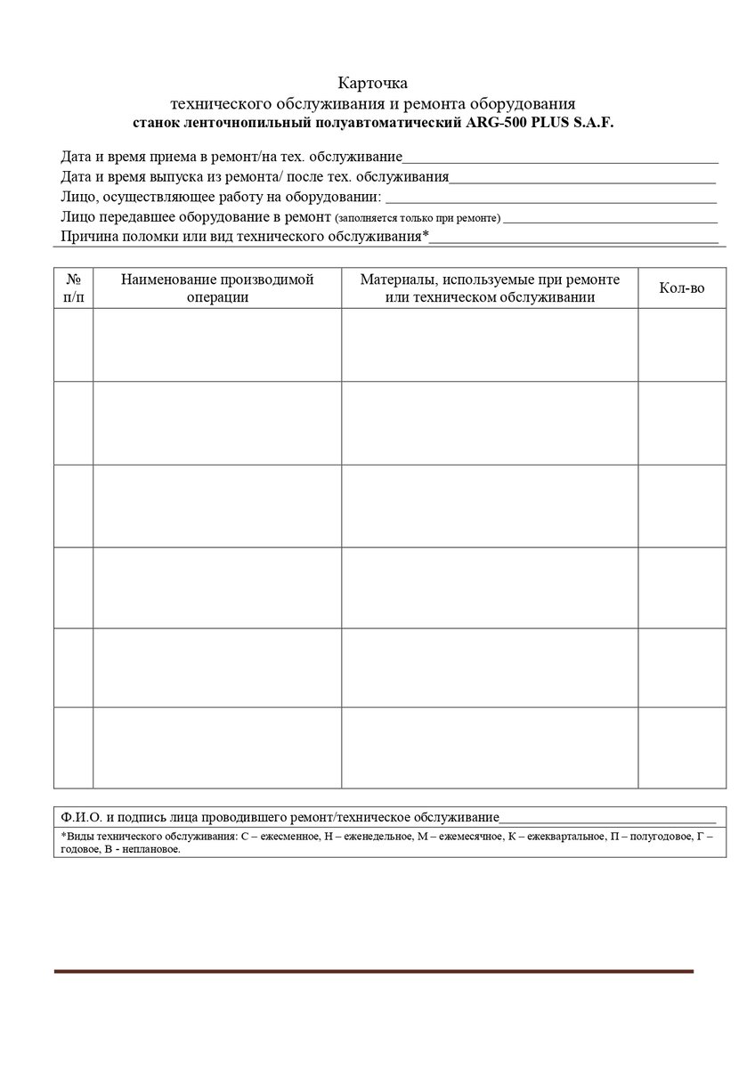 Эксплуатация оборудования. Составляем график планово-предупредительного ...