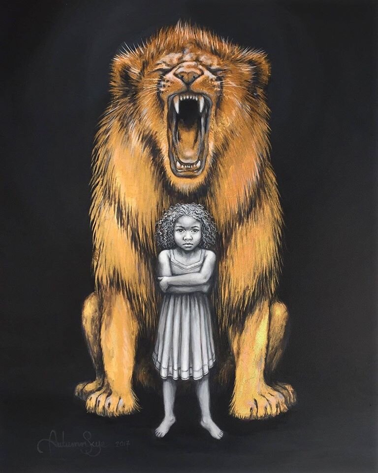 Работа канадской художницы  Autumn Skye's "Храбрость".