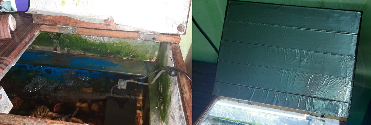 Вид изнутри До и После ремонта.