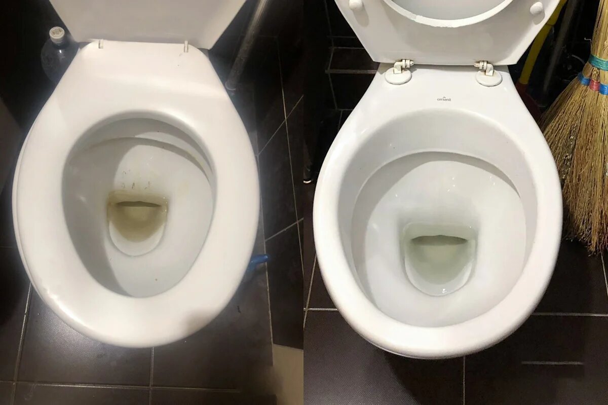 Унитаз ДО и ПОСЛЕ