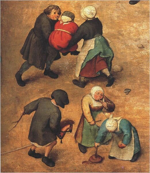 Фрагмент картины «Детские игры» Питера Брейгеля Старшего, 1560 (www.gojocoo.com). 