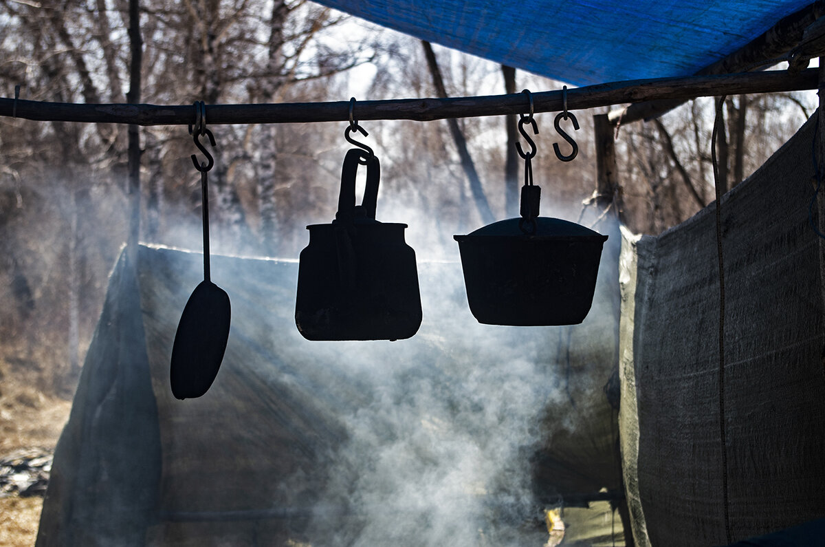 Кухня отшельника. Авторское фото. 
