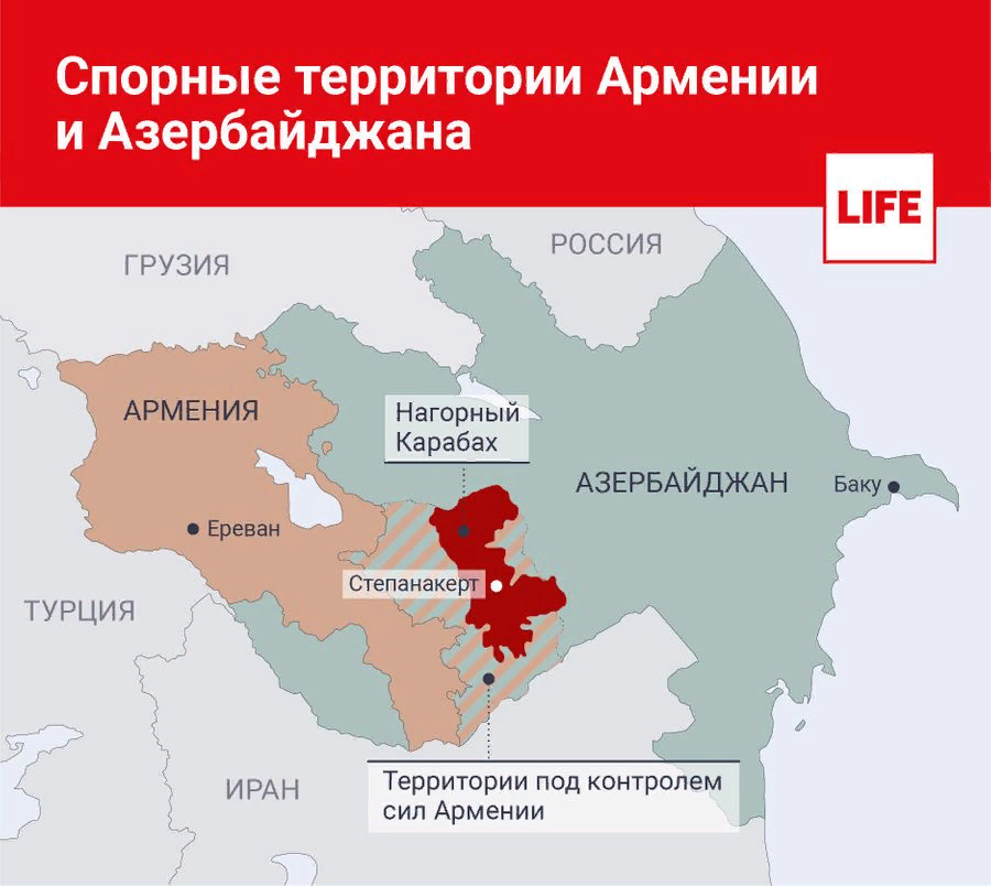Азербайджан на карте россии