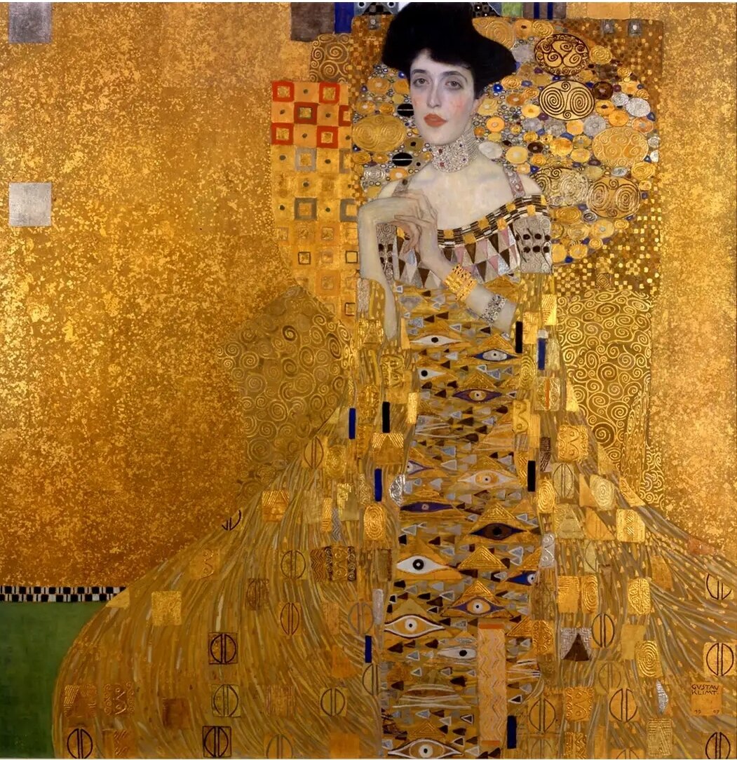 Густав Климт "Портрет Адели Блох-Бауэр" ("Золотая Адель"), 1907 год.