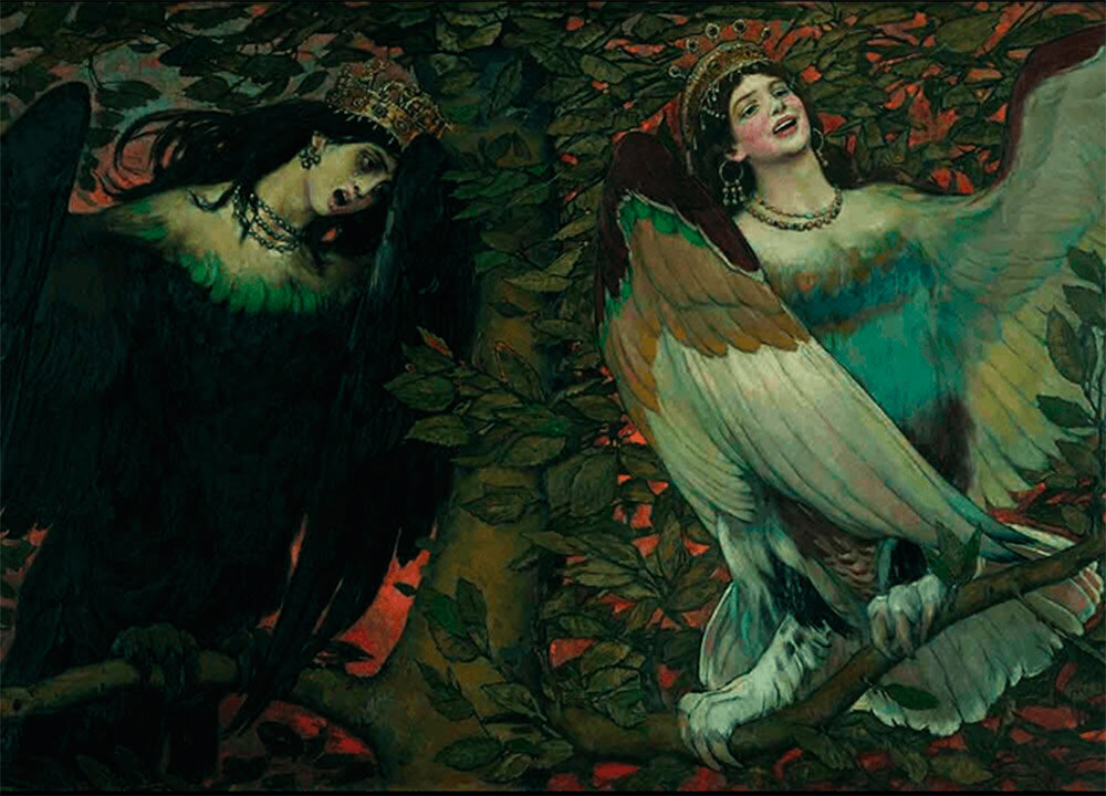 Картина Виктора Васнецова "Сирин и Алконост" 