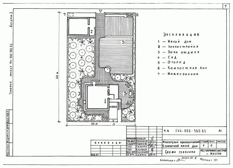Размещение на участке