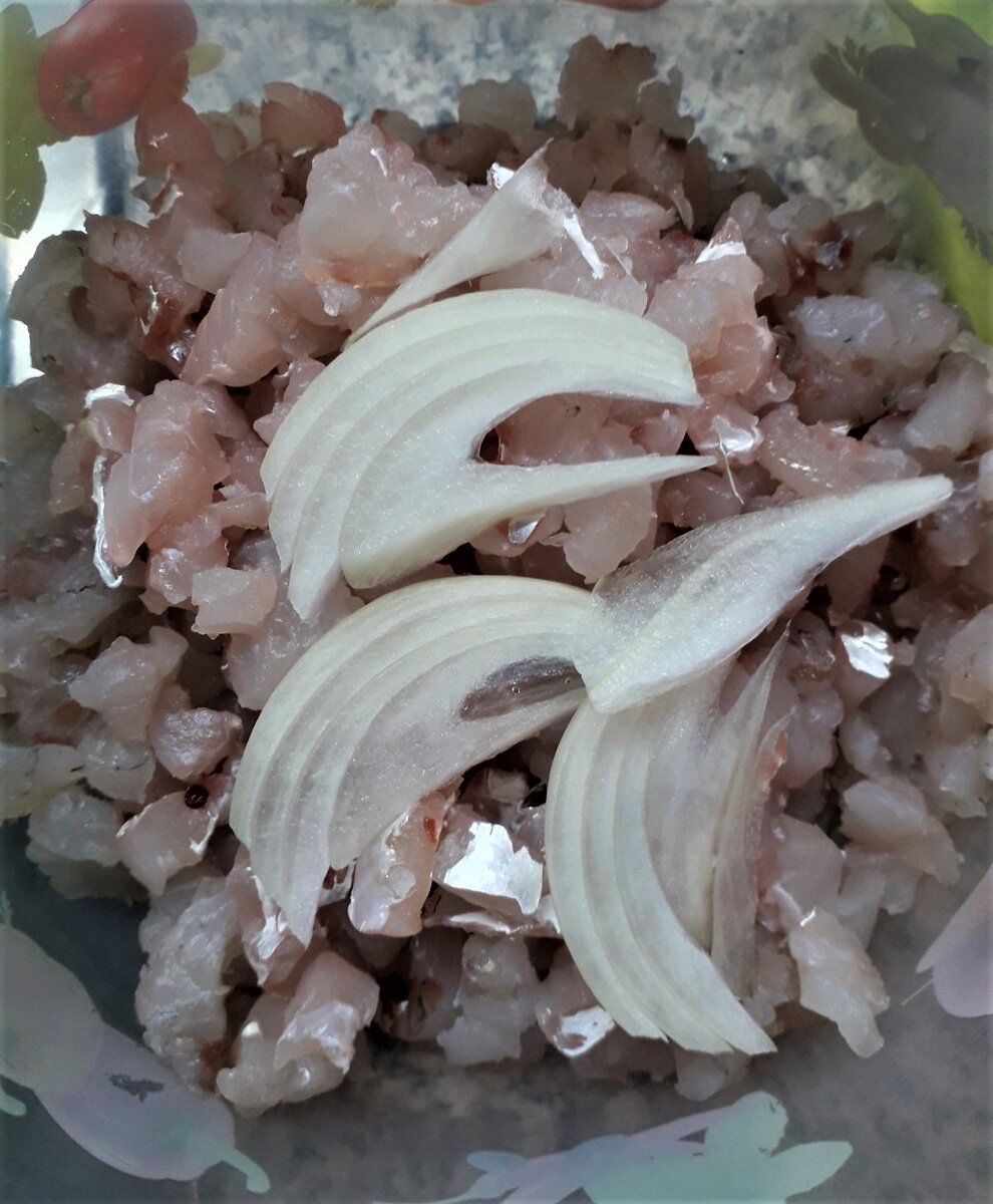 Вот такое минимальное количество лука я добавляю.