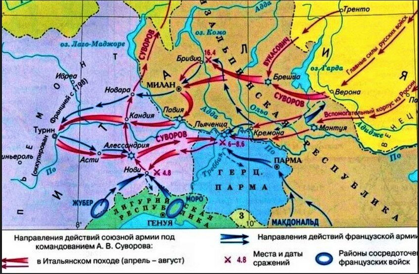 Завершающий этап Итальянского похода русской армии август 1799 года.