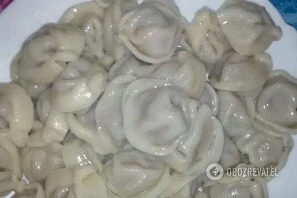 Готовые пельмени в мультиварке 