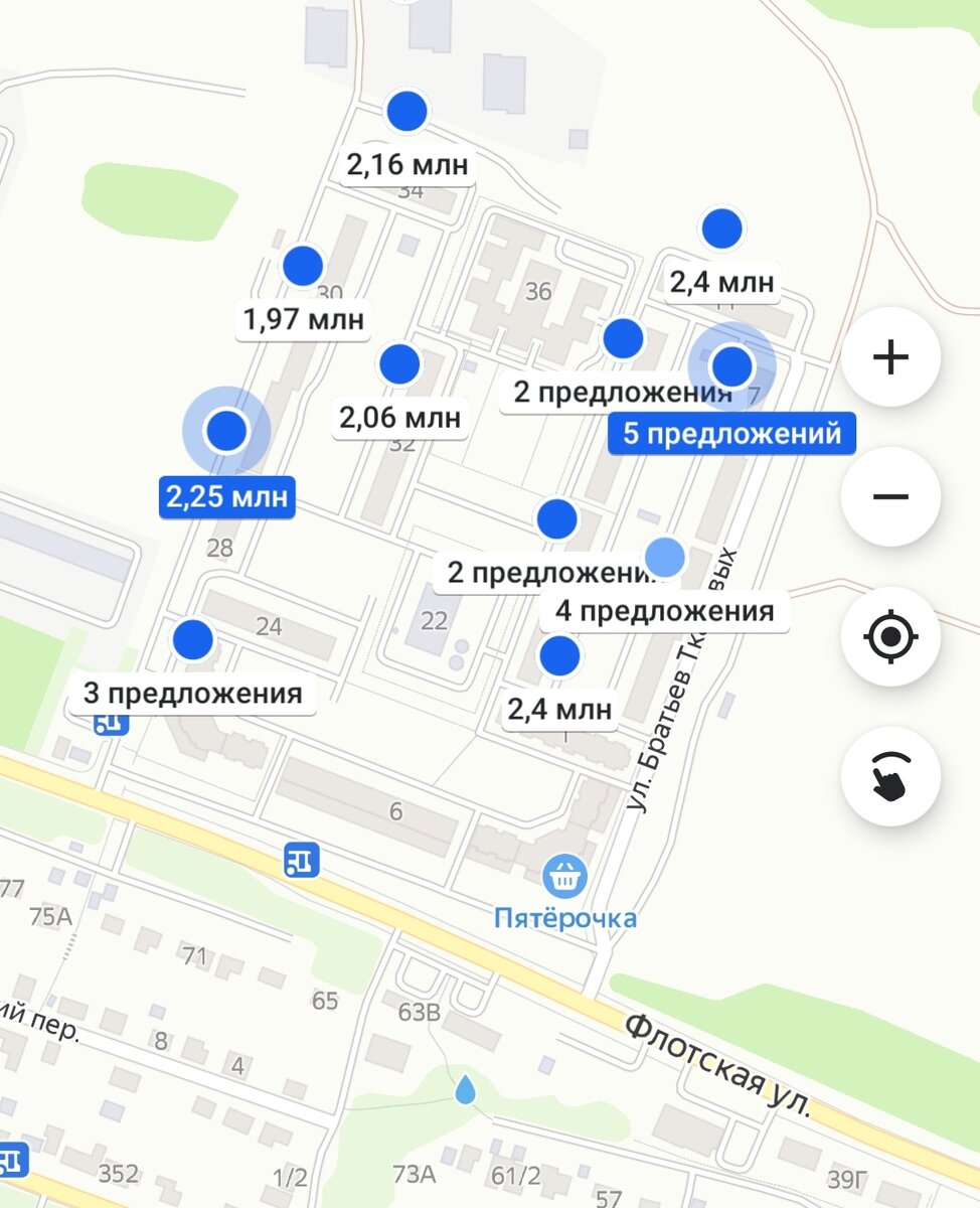 Сколько стоит квартира на Флотской в Брянске, Брянск Комфортный