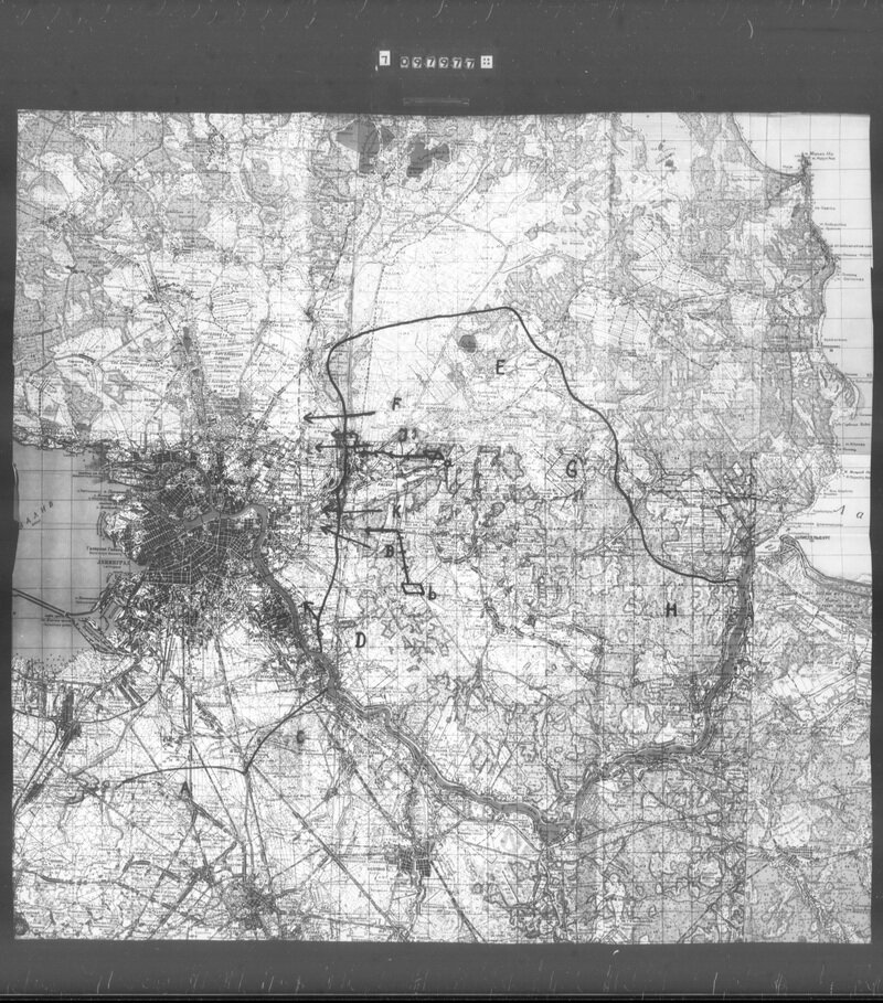 Это финальная стадия операции “Georg”, которую опубликовал историк Вячеслав Мосунов. Как мы видим, речь шла об окружении Ленинграда и постепенном смыкании кольца вокруг города.