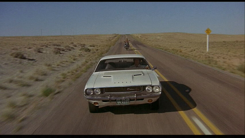 Кадр из фильма "Исчезающая точка" (Vanishing Point) 1971 г