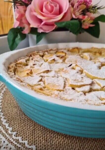 Цветаевский яблочный пирог. Источник: Скриншот рецепта nastiny_recepti в Instagram