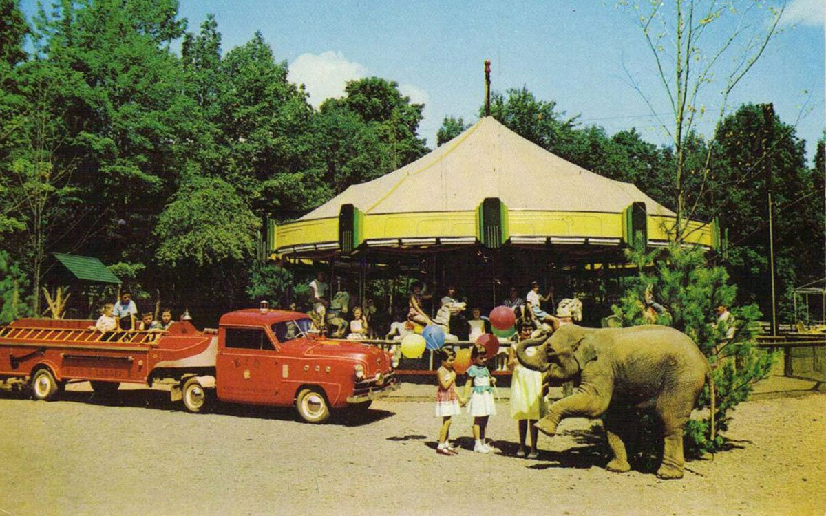 The Catskill Game Farm - слоны, карусели и машины, всё для детей