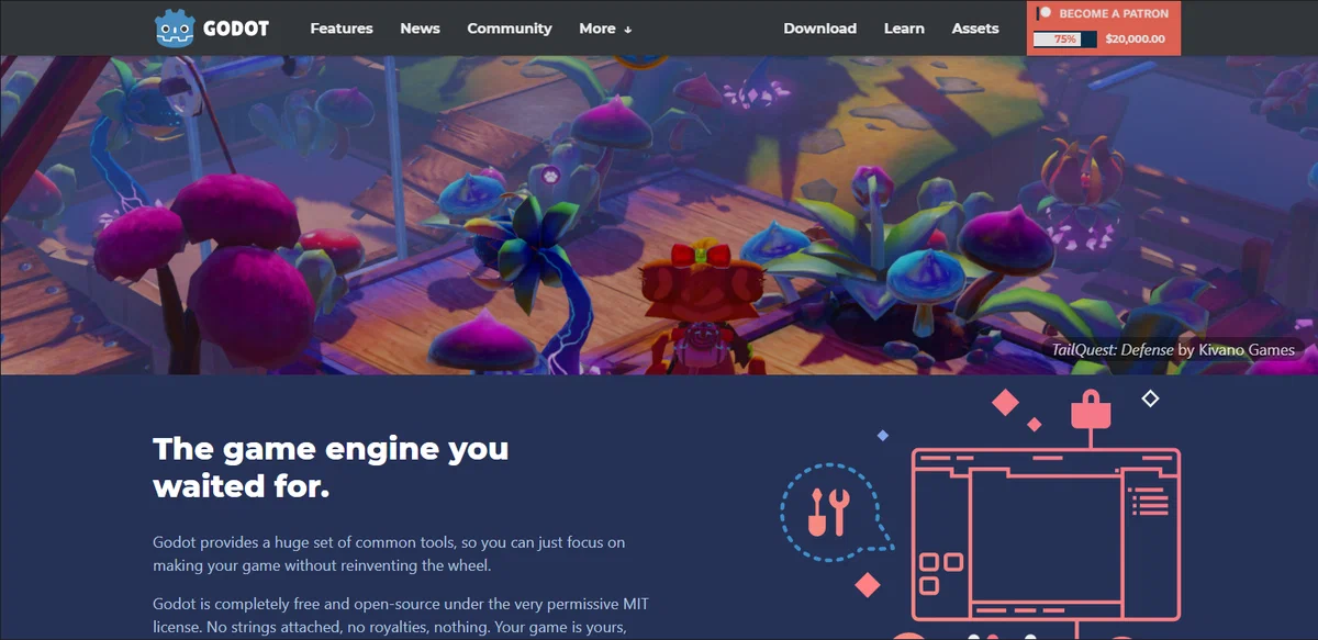 Официальный сайт Godot Engine