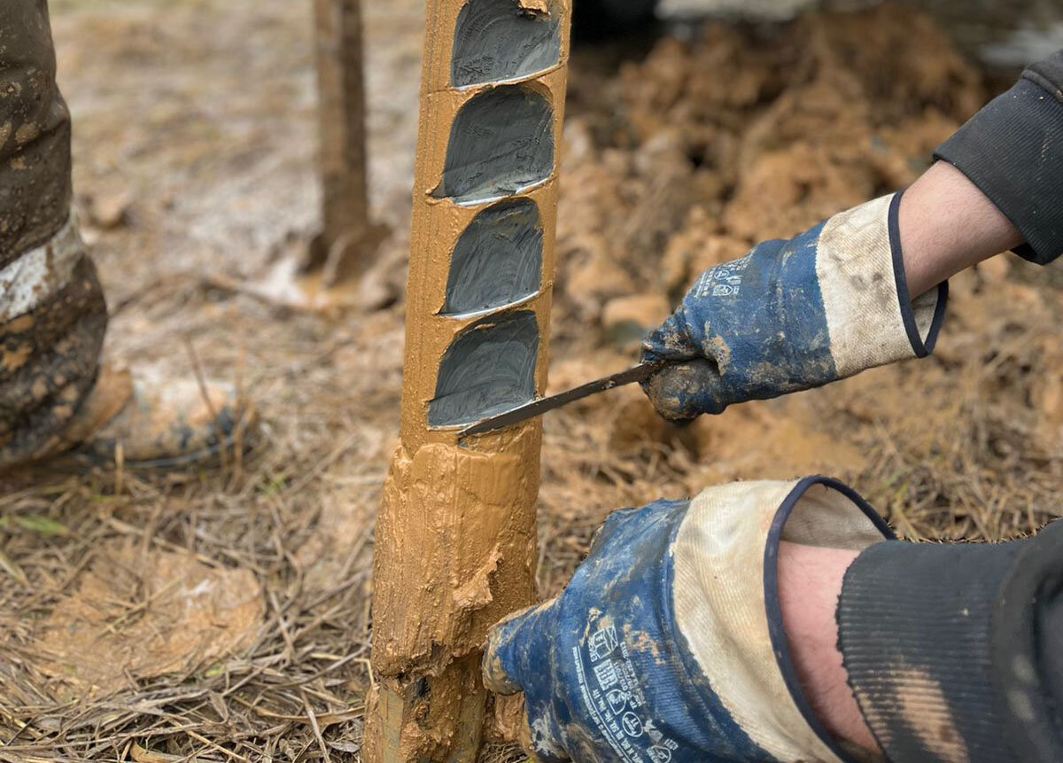 Фото геологического разреза