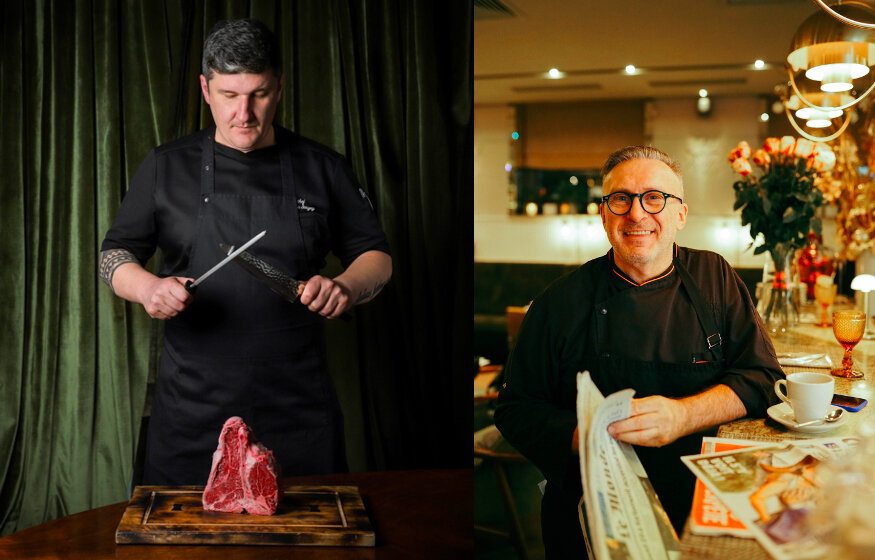 Сергей Волконенков ("Воронеж") и Мишель Эван ("Жеральдин")