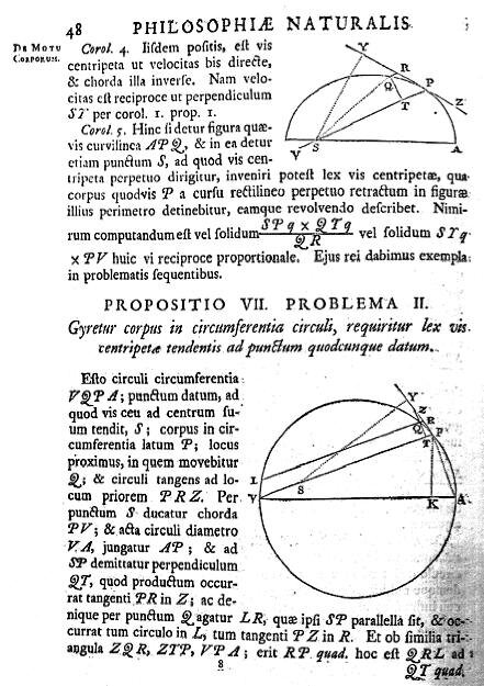    Страница из «Начал» Ньютона (3-е изд., 1726) Фото: Commons.wikimedia.org