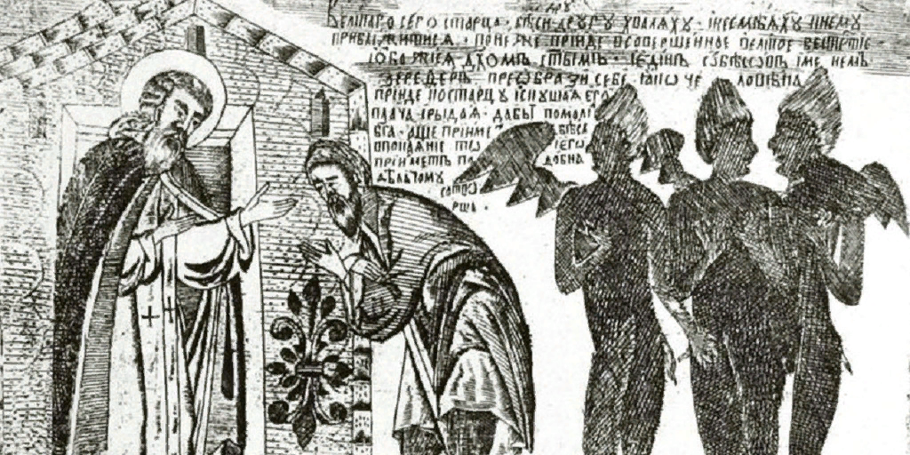 Византийское сказание XIV века, в современном переводе.