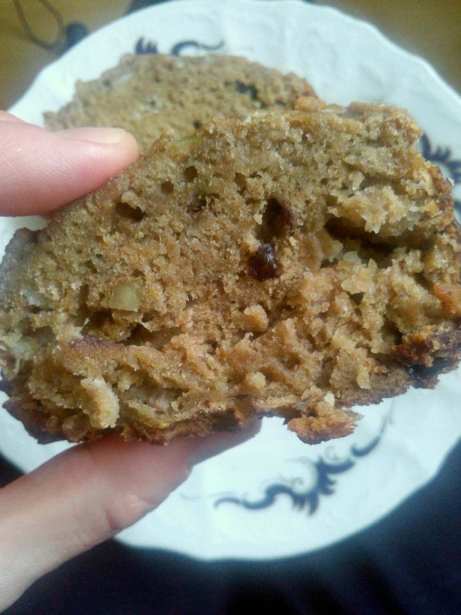 Банановый хлеб с изюмом и грецким орехом - веган и без сахара