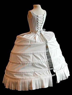 мода 18 века, рококо, панье