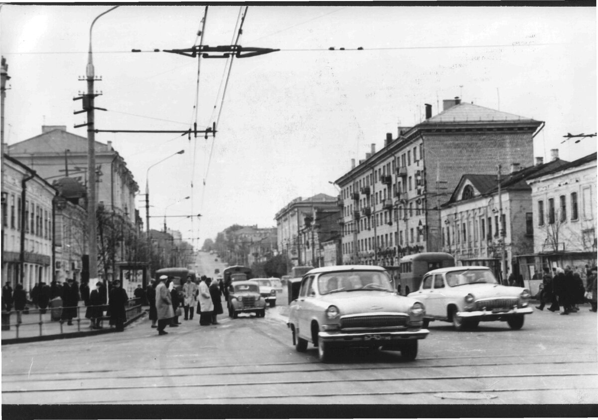 Тула, пересечение ул. Советской и пр. Ленина, конец 1960-х годов