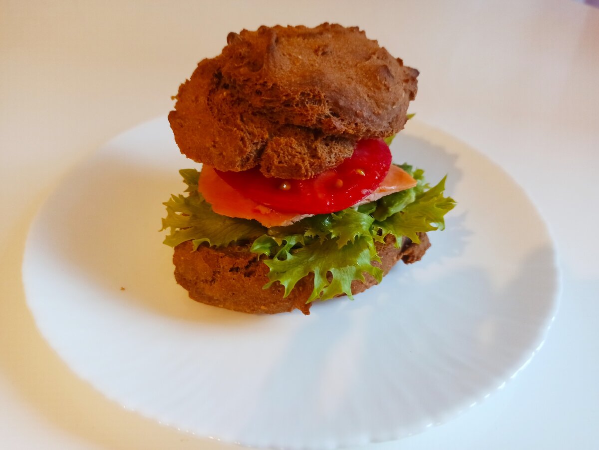 Бургер без дрожжей, сахара и глютена. Помогает есть и худеть. 