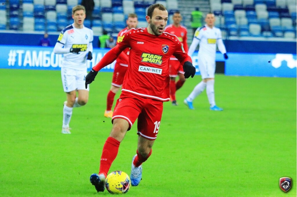 Георгий Мелкадзе в атаке «Тамбова» (fc-tambov.ru)