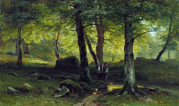 "В роще" Иван Шишкин (1865)