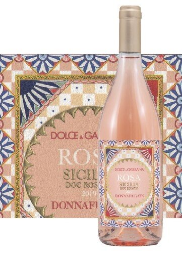 Этикетка вина Rosa, созданная Dolce&Gabbana